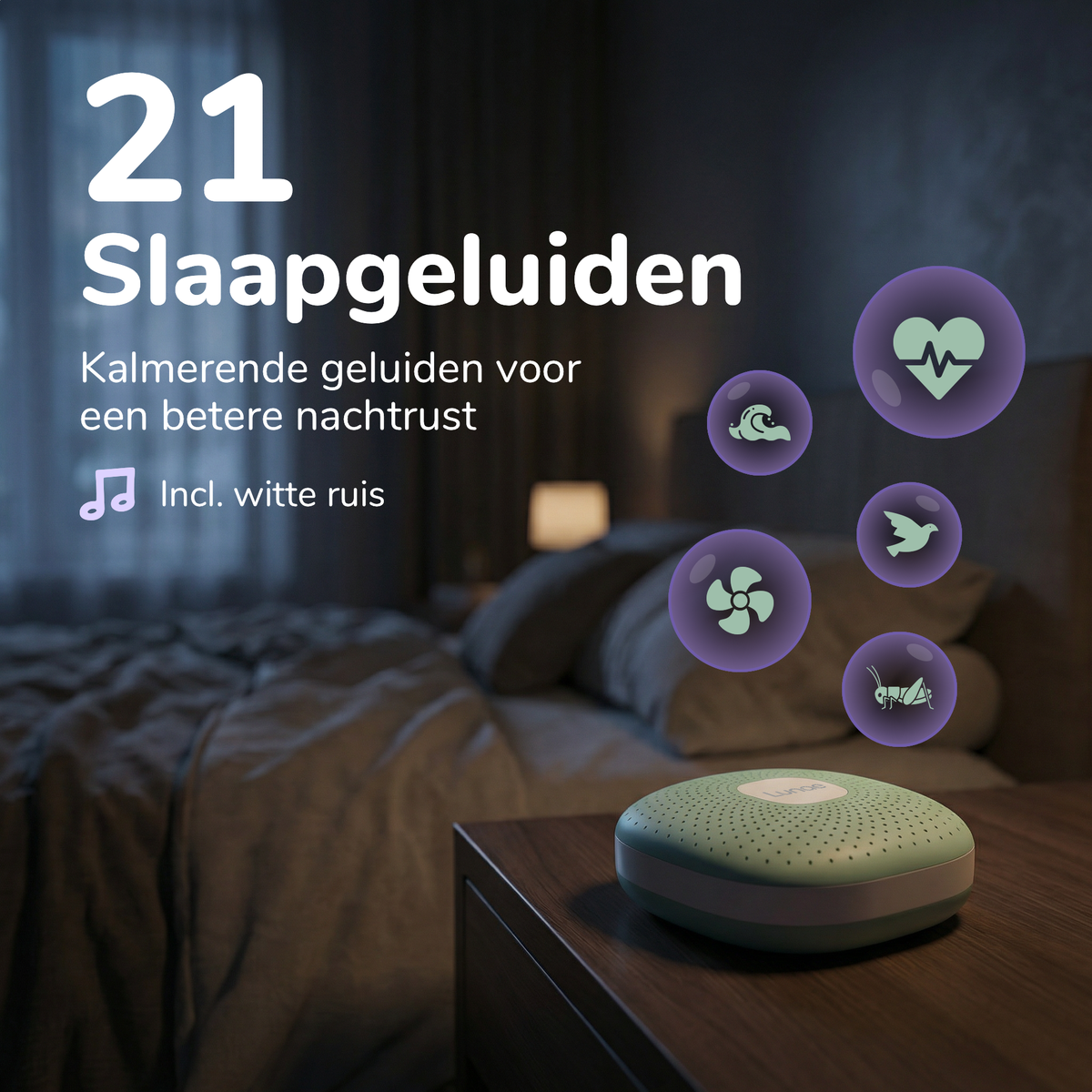 White Noise apparaat - Mint Groen