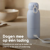 Lunae flessenwarmer opladen via USB-C