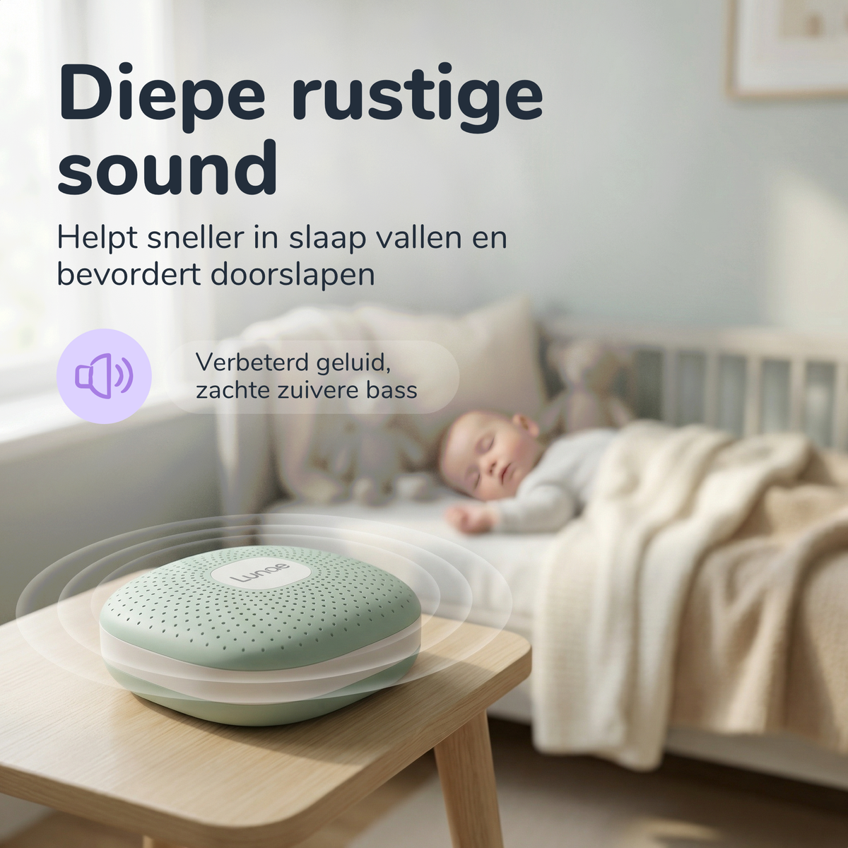 White Noise apparaat - Mint Groen