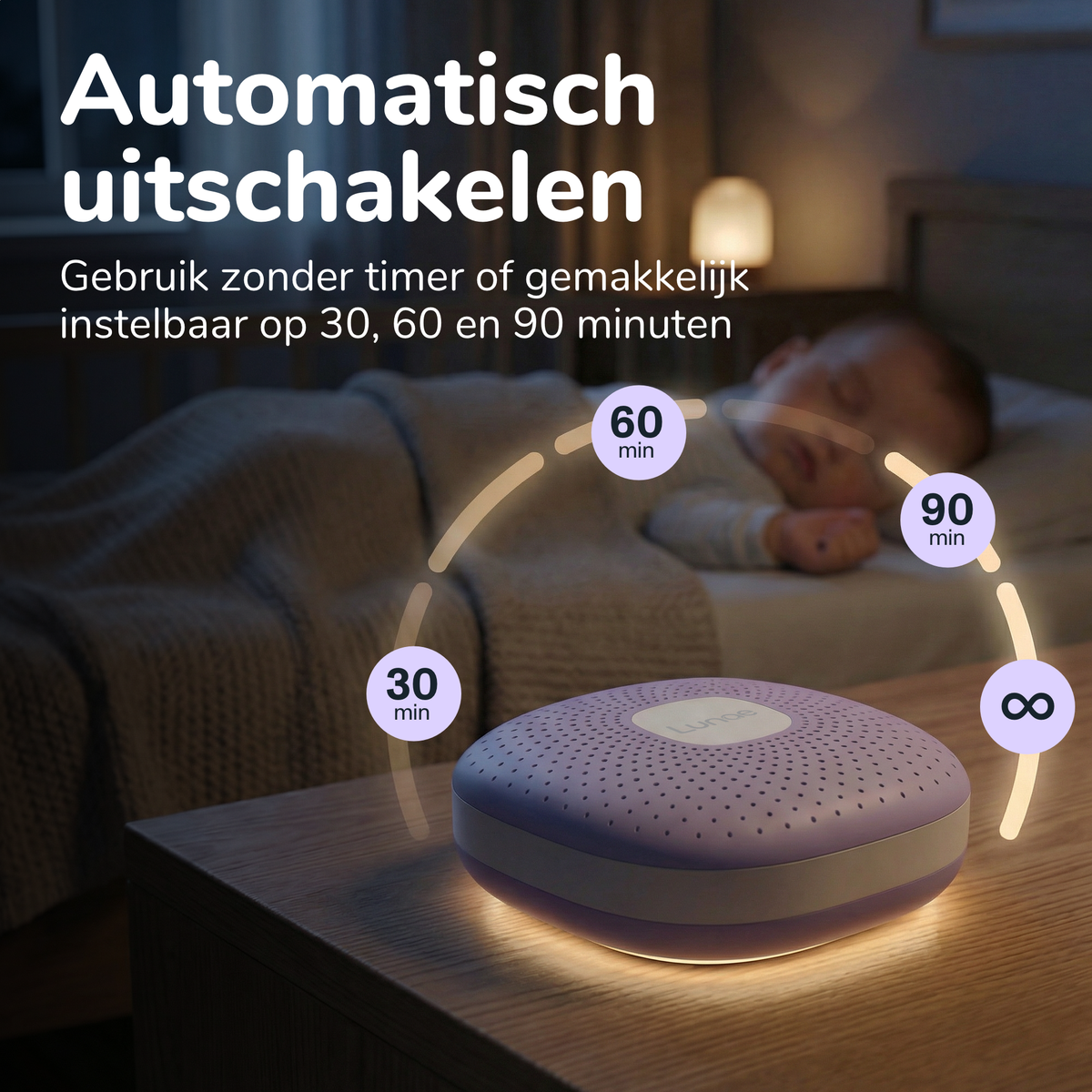 White Noise apparaat - Lavendel Paars