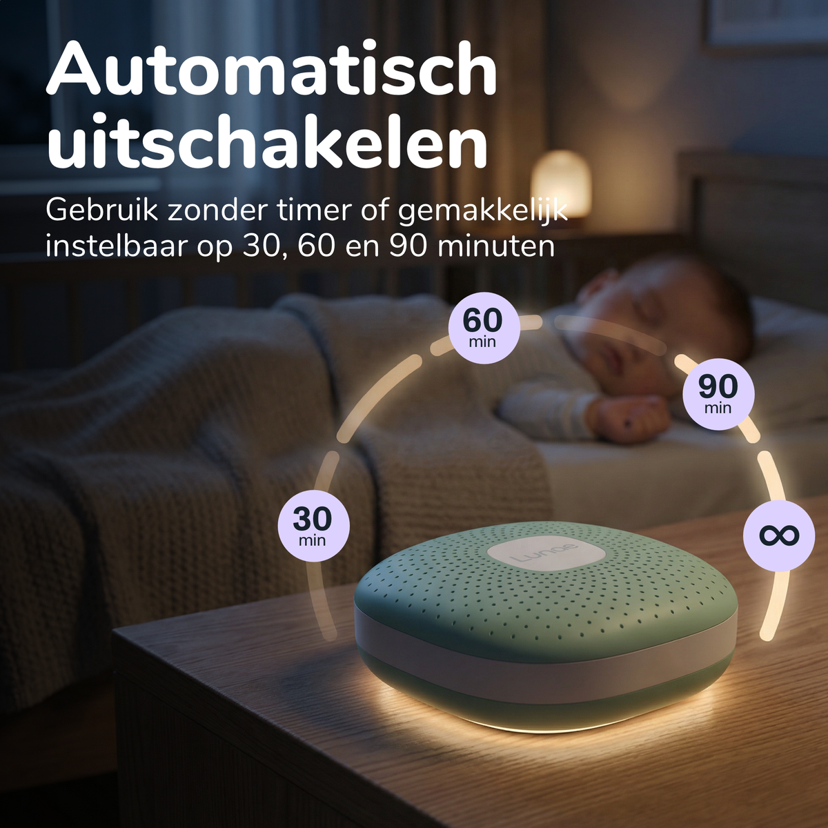 White Noise apparaat - Mint Groen