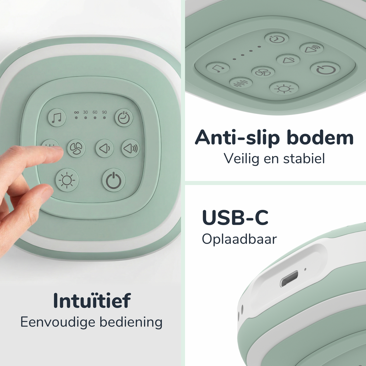 White Noise apparaat - Mint Groen